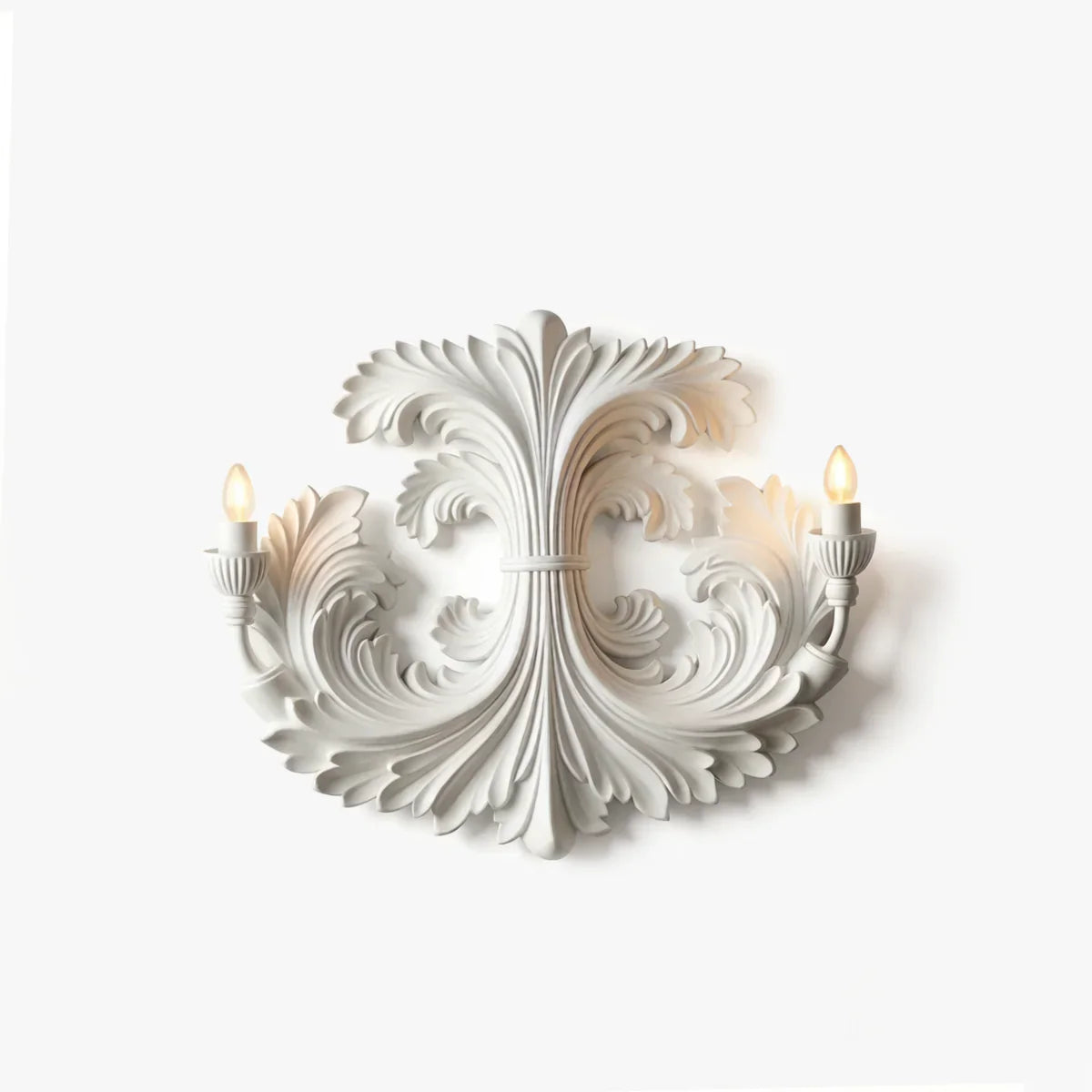 How to Warm Up a Minimalist Bedroom with a Plaster Wall Sconce
