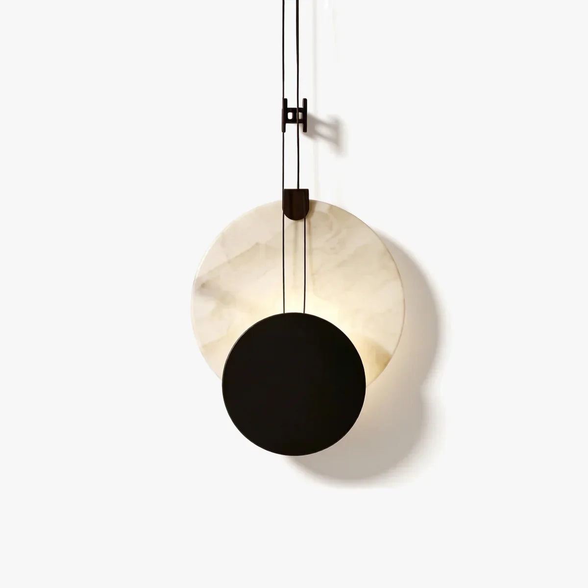 Round Spanish Alabaster Pendant Light