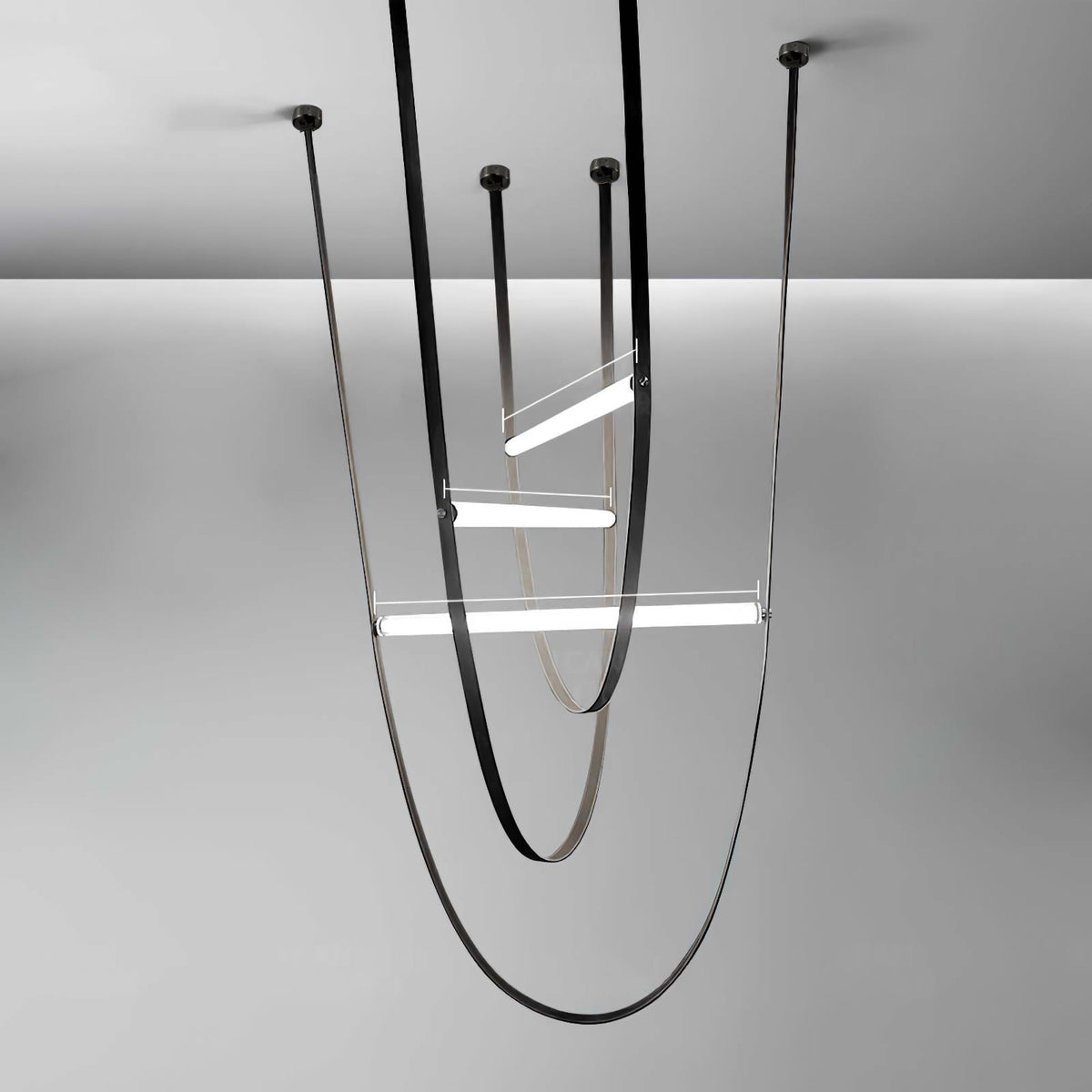 Tracer Belt Curated Mouth-Blown Frosted Glass Ch – handcrafted surface texture #1