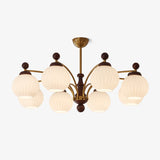 Sylvan Orb Curated Mouth-Blown Frosted Glass Cha – Mouth-Blown Frosted Glass Chandelier