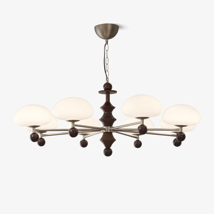 Elswyth Curated Mouth-Blown Frosted Glass Chande