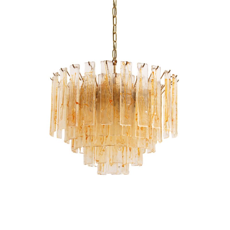 Petala Amber Art Glass Chandelier – ∅ 31.5 x H 31.5 finish configuration