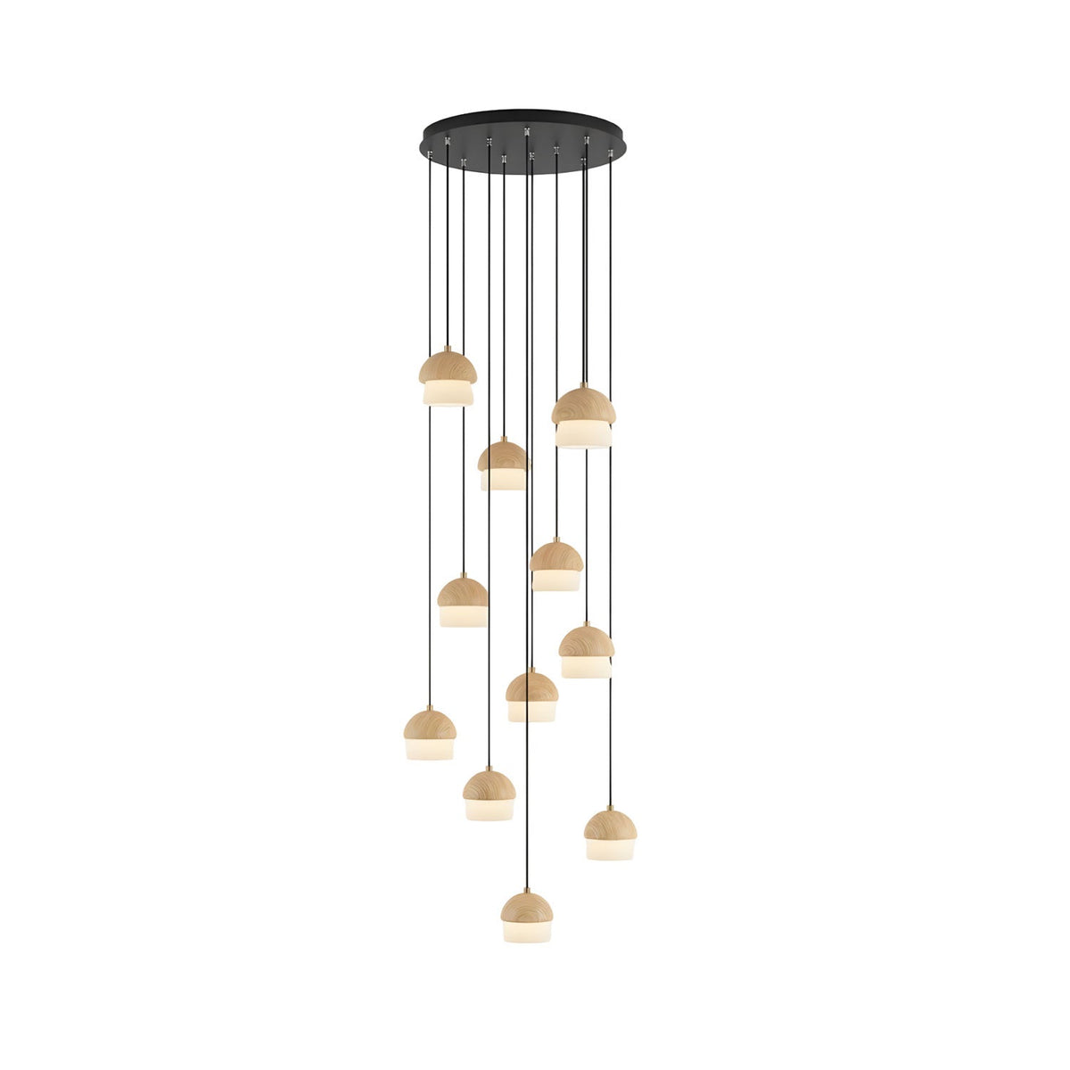 Mushroom Cluster Chandelier – Ambient Illumination in Luxury Interior Setting View 20