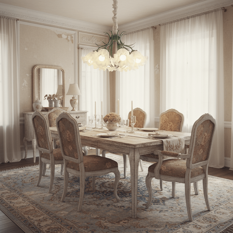Lily Of The Valley Flower Chandelier – Ambient Illumination in Luxury Interior Setting View 12
