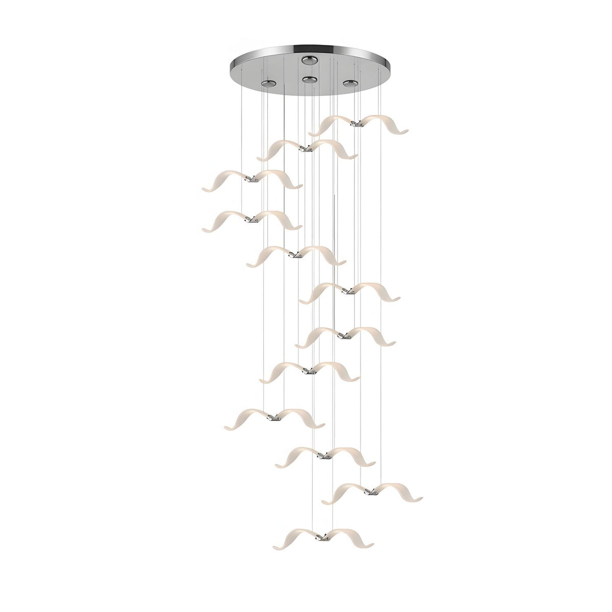 Large Seagull Chandelier – Ambient Illumination in Luxury Interior Setting View 31