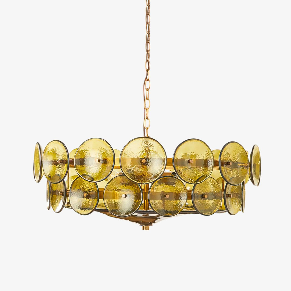 Solaris Disc Murano Curated Amber Art Glass Chan – Amber Art Glass Chandelier