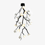 Large Long Branch Flower Chandelier – Ambient Illumination in Luxury Interior Setting View 16