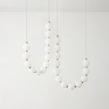 Glass Pearl Necklace Chandelier – Ambient Illumination in Luxury Interior Setting View 17