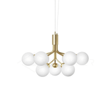 Glass Sphere Cluster Chandelier – Ambient Illumination in Luxury Interior Setting View 16