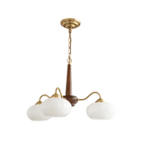 Persimmon Curated Mouth-Blown Frosted Glass Chan – illuminated warm ambiance setting #1