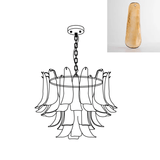 Murano Glass Leaf Chandelier – Ambient Illumination in Luxury Interior Setting View 36