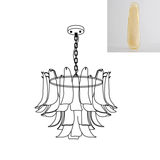 Murano Glass Leaf Chandelier – Ambient Illumination in Luxury Interior Setting View 37