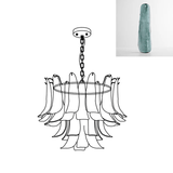 Murano Glass Leaf Chandelier – Ambient Illumination in Luxury Interior Setting View 42