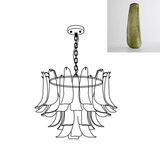 Murano Glass Leaf Chandelier – Ambient Illumination in Luxury Interior Setting View 43