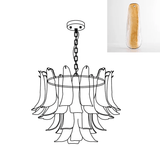 Murano Glass Leaf Chandelier – Ambient Illumination in Luxury Interior Setting View 49
