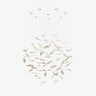 Nectar Leaves Curated Mouth-Blown Frosted Glass