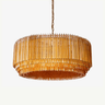 Grande Amaro Drum Curated Amber Art Glass Chande