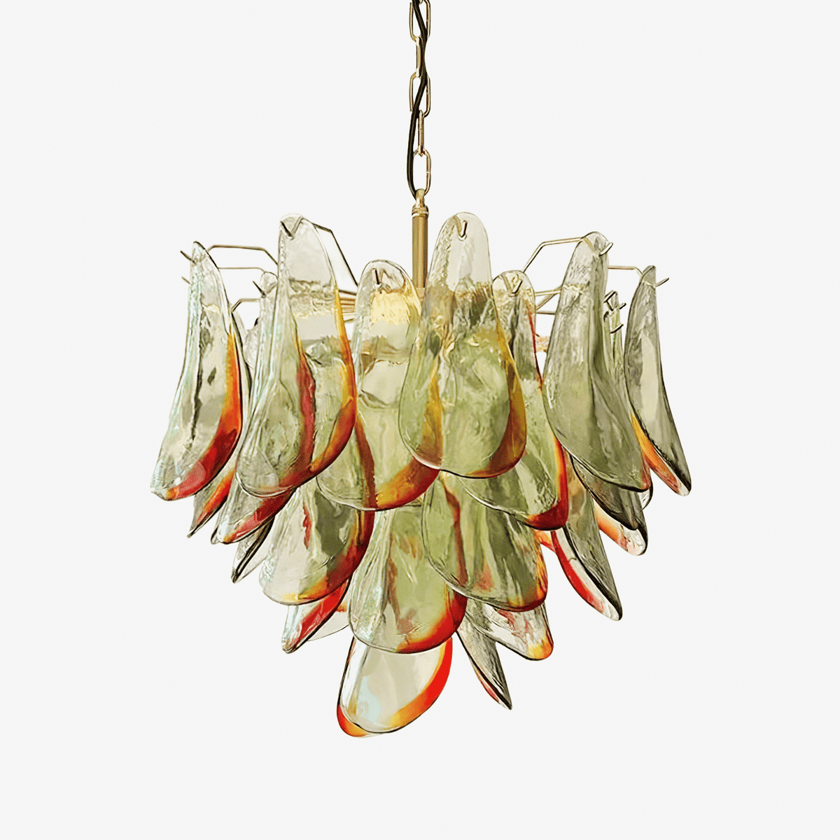 Marielle Glass Chandelier – Handcrafted Architectural Luxury Lighting Fixture