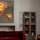 Petala Amber Art Glass Chandelier – structural canopy joint detail
