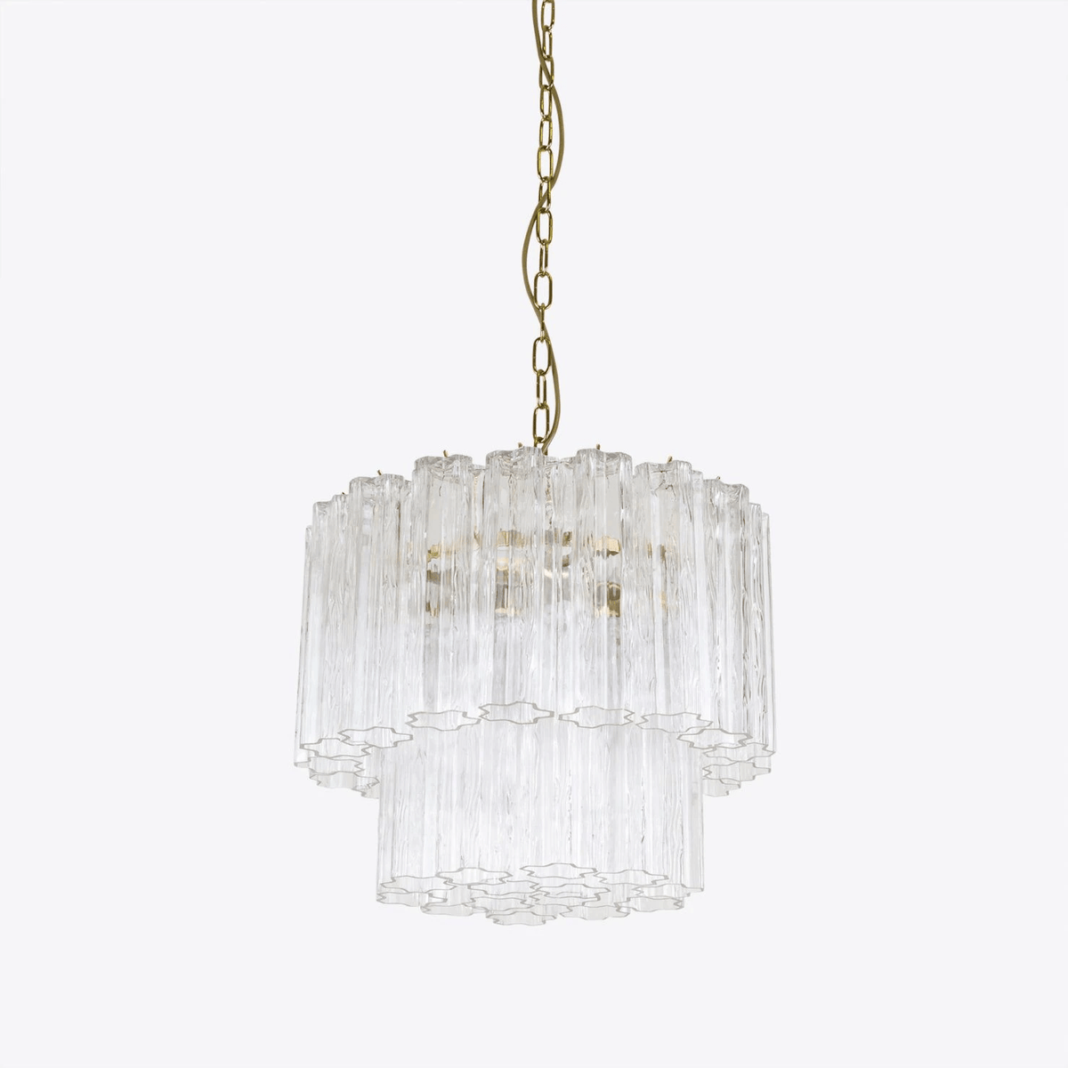 Small Treviso Curated Mouth-Blown Frosted Glass – unlit natural material contrast