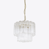 Small Treviso Curated Mouth-Blown Frosted Glass – unlit natural material contrast