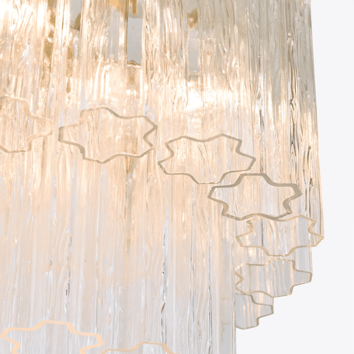 Small Treviso Curated Mouth-Blown Frosted Glass – side angled contour profile