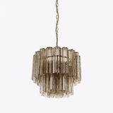 Small Treviso Curated Mouth-Blown Frosted Glass – illuminated warm ambiance setting