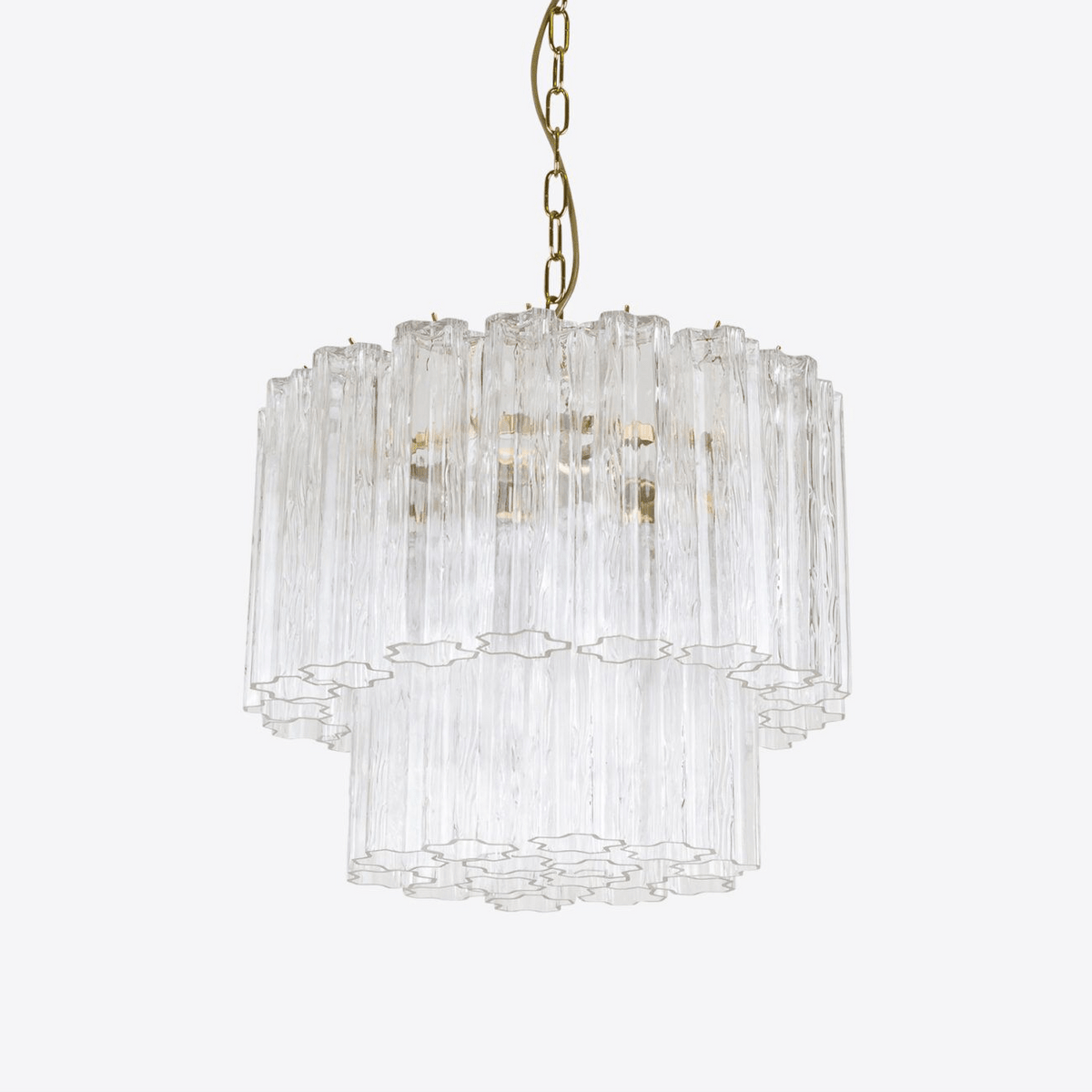 Small Treviso Curated Mouth-Blown Frosted Glass – Mouth-Blown Frosted Glass Chandelier