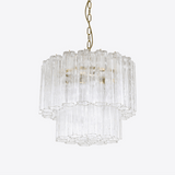 Small Treviso Curated Mouth-Blown Frosted Glass – Mouth-Blown Frosted Glass Chandelier