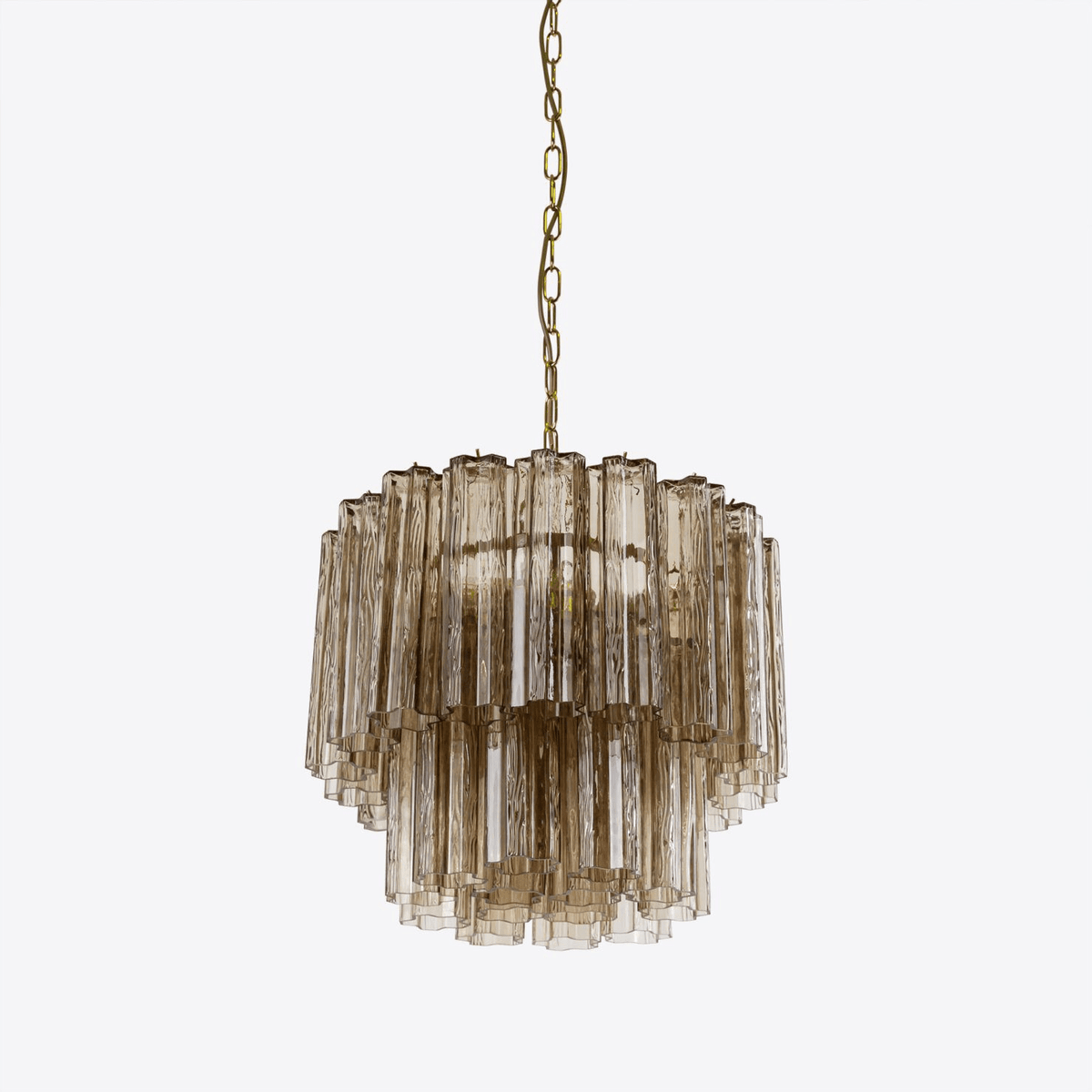 Small Treviso Curated Mouth-Blown Frosted Glass – architectural ceiling profile