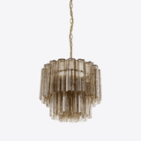 Small Treviso Curated Mouth-Blown Frosted Glass – architectural ceiling profile