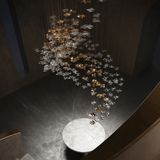 Tidal Stair Chandelier – Ambient Illumination in Luxury Interior Setting View 7