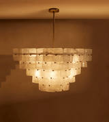 Francis Curated Mouth-Blown Frosted Glass Chande – architectural ceiling profile