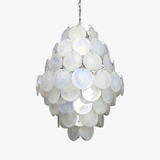 Rosa Glass Curated Mouth-Blown Frosted Glass Cha – spatial dining room perspective