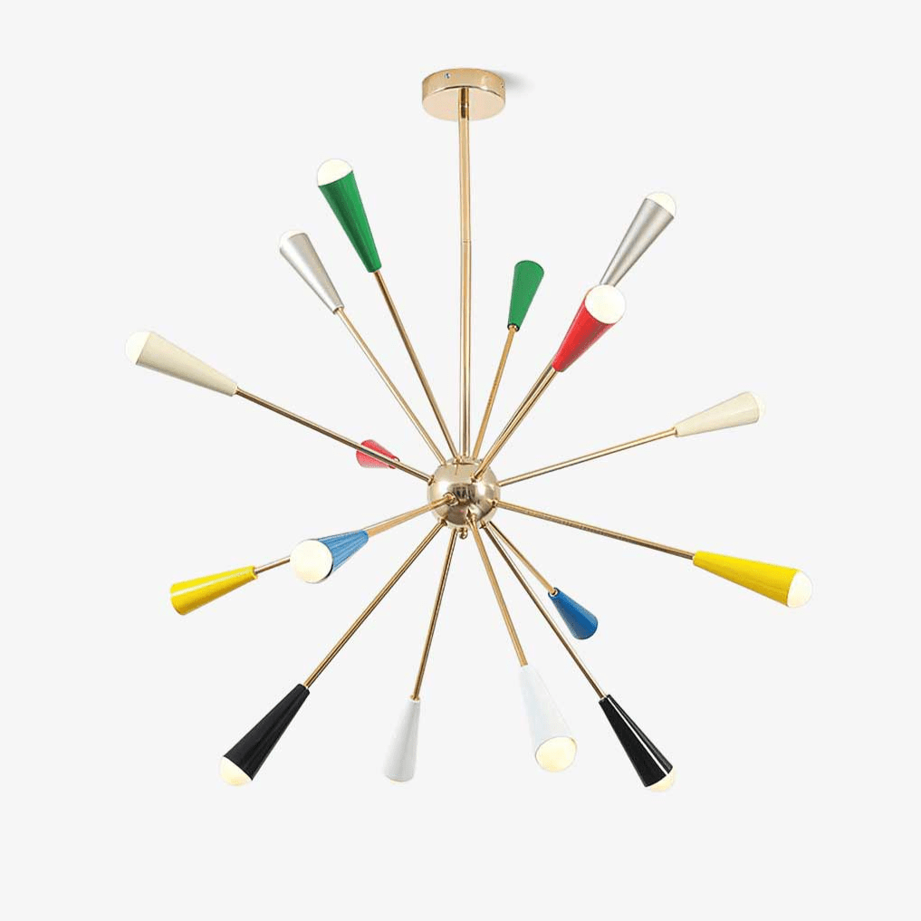 Firework Pop Curated Mouth-Blown Frosted Glass C – Mouth-Blown Frosted Glass Chandelier