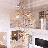 Tidal Art Glass Chandelier – Ambient Illumination in Luxury Interior Setting View 5