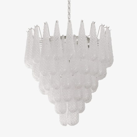 Grid Glass Waterfall Chandelier