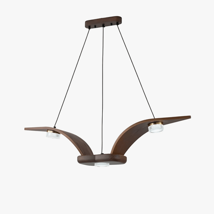 Flugi Curated Mouth-Blown Frosted Glass Chandeli