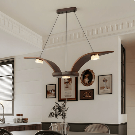 Flugi Curated Mouth-Blown Frosted Glass Chandeli