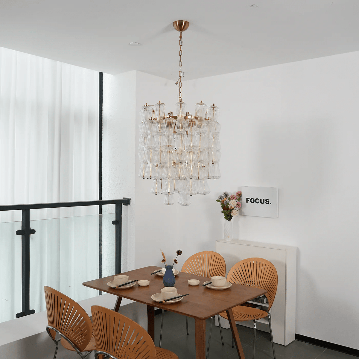 Florenzia Glass Curated Mouth-Blown Frosted Glas – architectural ceiling profile