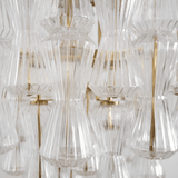 Florenzia Glass Curated Mouth-Blown Frosted Glas – spatial dining room perspective