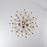 Florenzia Glass Curated Mouth-Blown Frosted Glas – full fixture elevation view