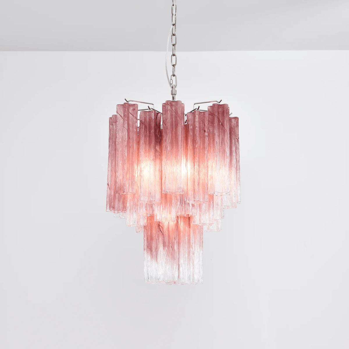 Rosata Glass Curated Mouth-Blown Frosted Glass C – illuminated warm ambiance setting