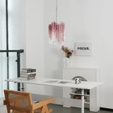 Rosatina Glass Curated Mouth-Blown Frosted Glass – illuminated warm ambiance setting