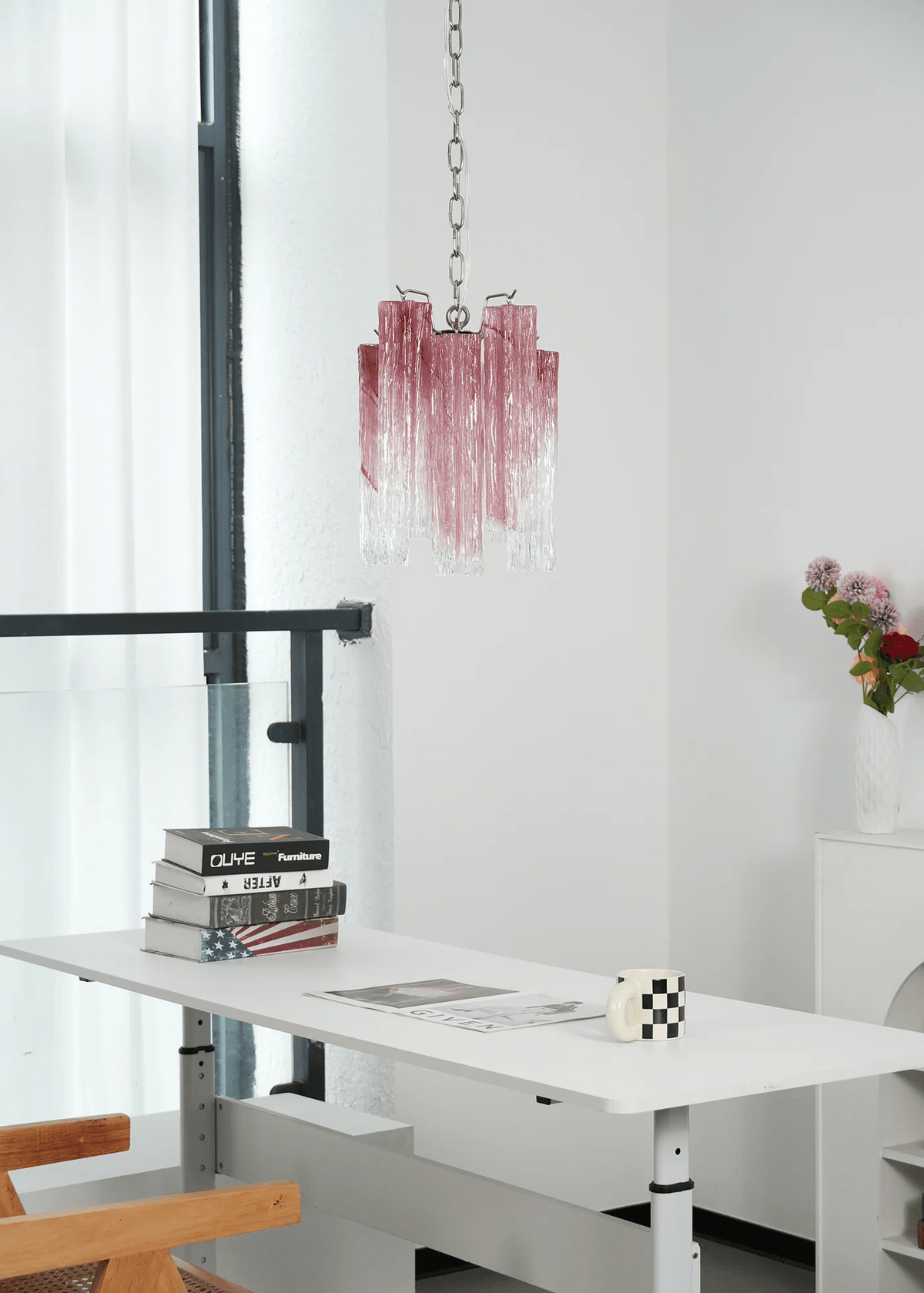 Rosatina Glass Curated Mouth-Blown Frosted Glass – structural canopy joint detail