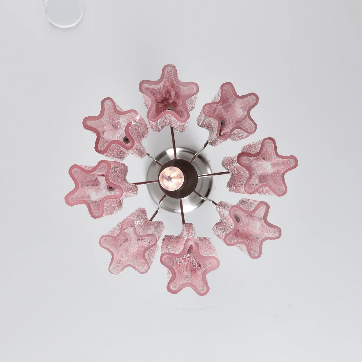 Rosatina Glass Curated Mouth-Blown Frosted Glass – spatial dining room perspective