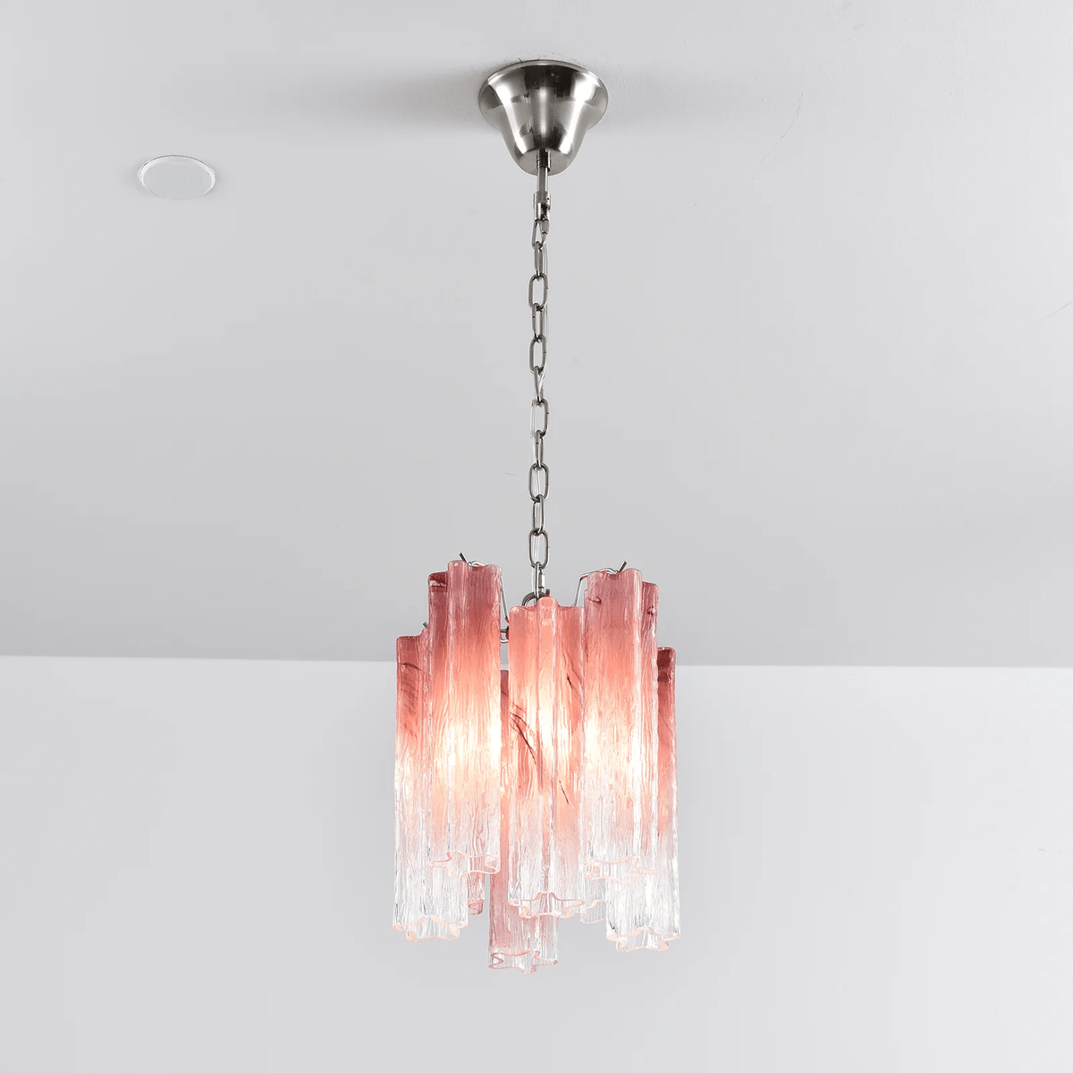 Rosatina Glass Curated Mouth-Blown Frosted Glass – side angled contour profile