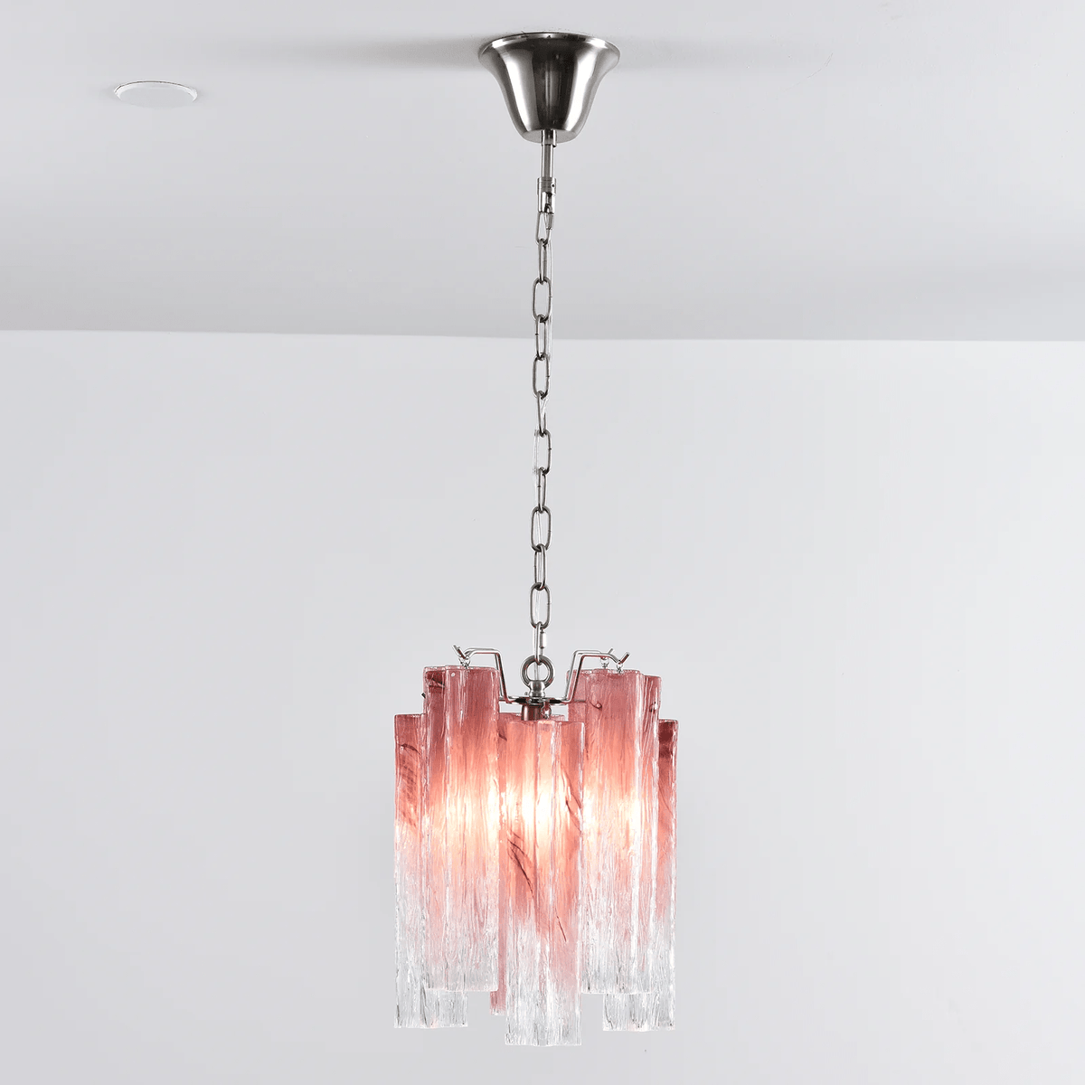 Rosatina Glass Curated Mouth-Blown Frosted Glass warm illuminated room view