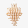 Petala Amber Art Glass Chandelier