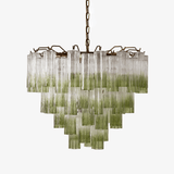 Chiara Curated Mouth-Blown Frosted Glass Chandel – Mouth-Blown Frosted Glass Chandelier